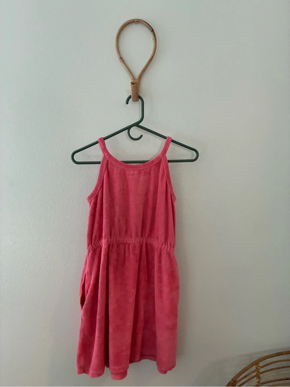 Hanna Andersson Terry Swim Cover-Up Dress in Pink